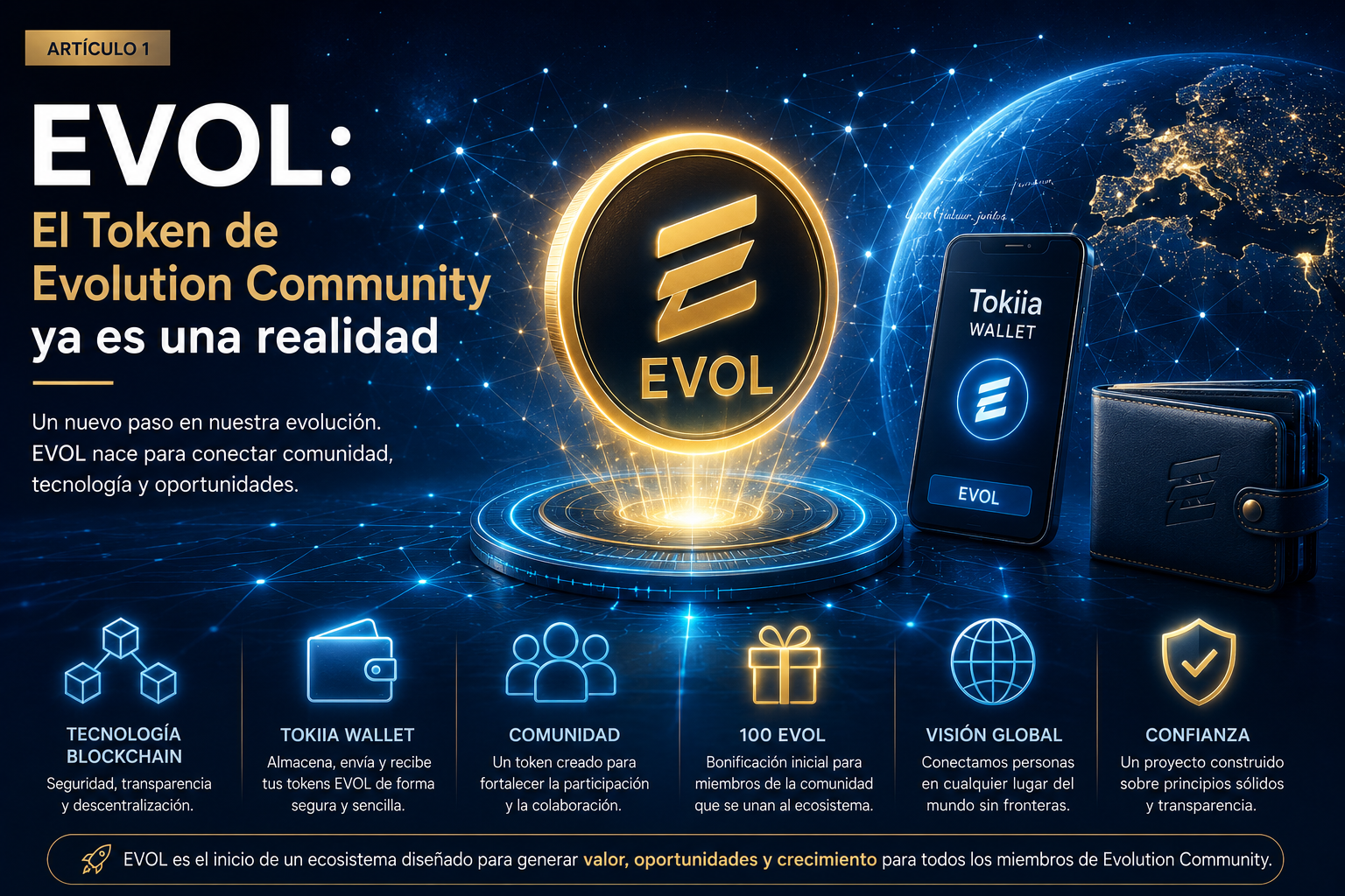 EVOL: El Token de Evolution Community ya es una realidad